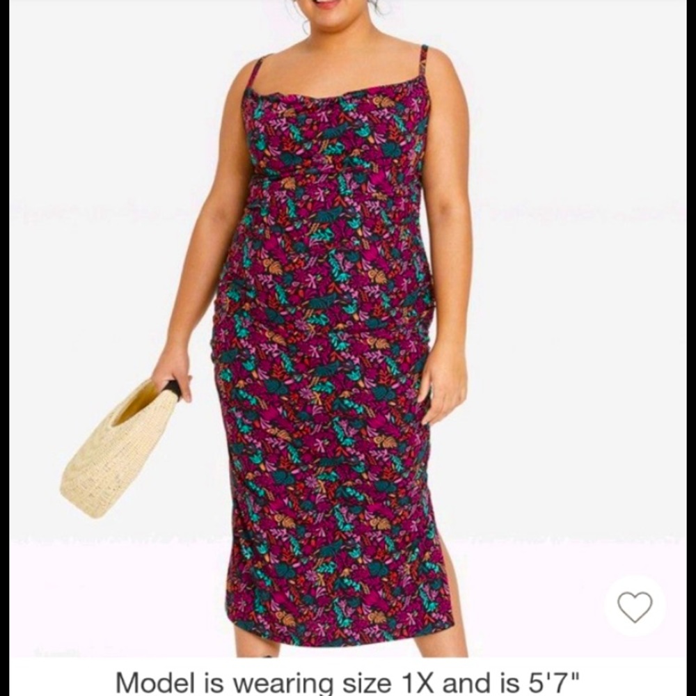 Ava & Viv Mesh Midi Dress